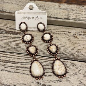 Western drop earrings